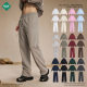 2024 autumn and winter new 430g casual oversize loose suit high street ins crew neck hooded pants suit