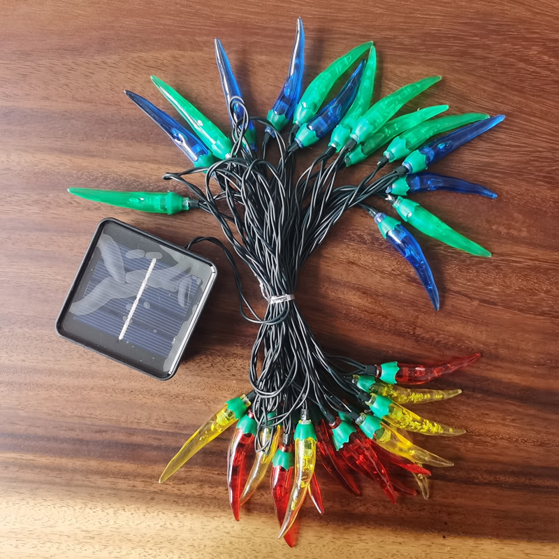 LED luces de colores de pimienta roja luces de cadena luces intermitentes Año Nuevo Navidad vacaciones decoración atmósfera luces Año Nuevo decoración del hogar iluminación