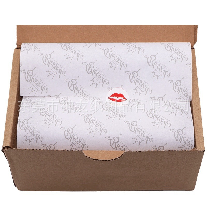 30g papel de copia de papel kraft blanco de luz única impresión de papel de pera papel de regalo zapatos y forro de ropa Personalización de papel