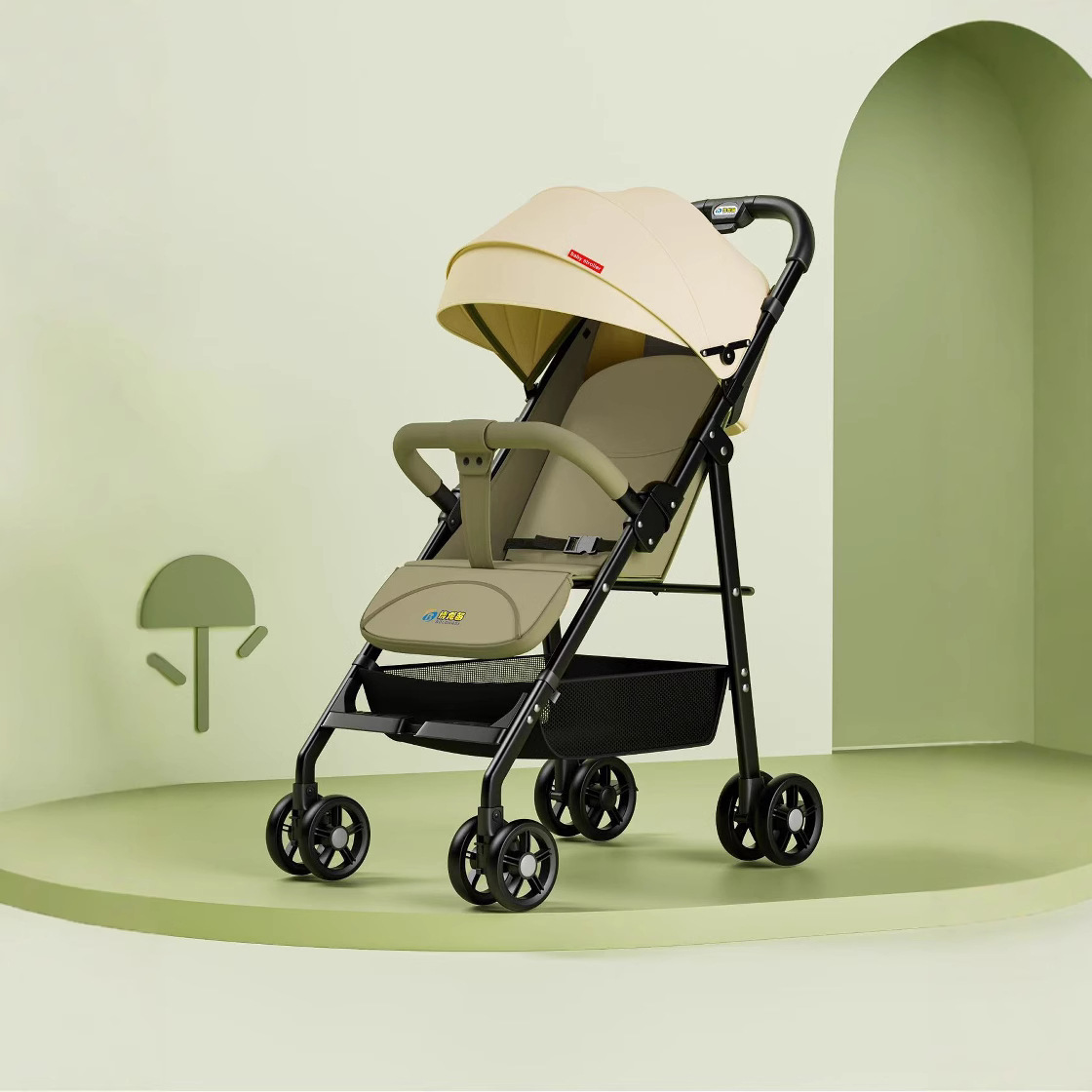 El cochecito de bebé puede sentarse y acostarse, portátil plegable, cochecito de paraguas para bebé, cochecito de cuatro ruedas, cochecito para niños