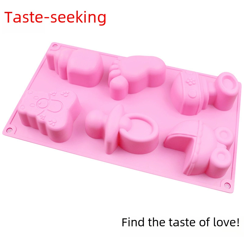 Cartoon pacifier, silicone handmade soap, soap mold