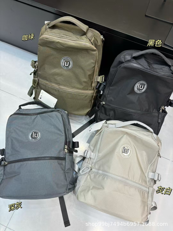 ルルの新しいバックパック 22L ニュークルー テクスチャー 通勤バッグ 大容量 軽量 防水 ファッション メンズ レディース|undefined
