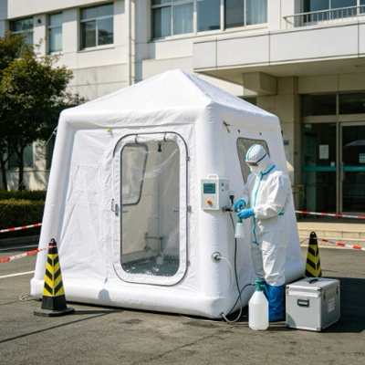 Avtomobil dam çadırları | Wind-Resistant, Transparent Tent, No Need - single-person-decontamination-tent-more-than-1-person