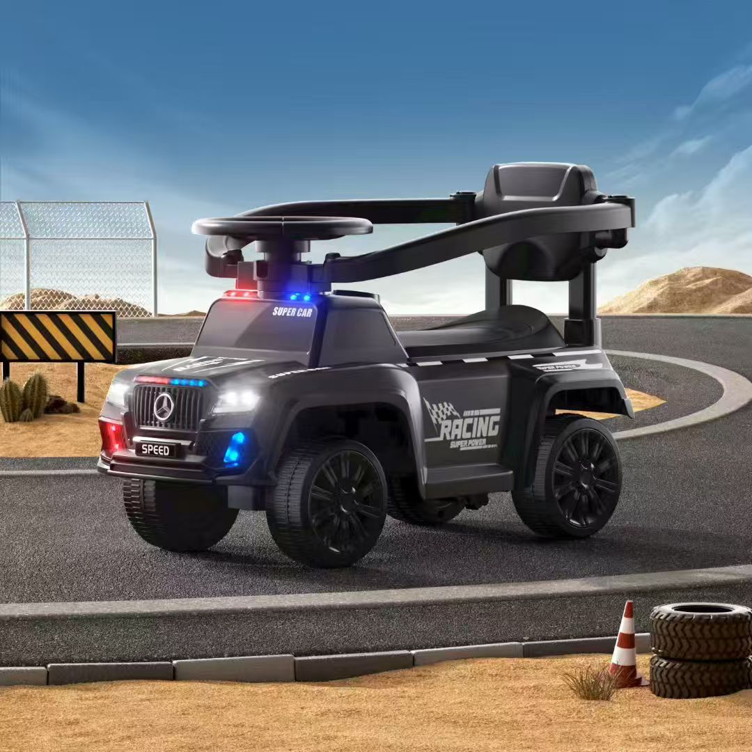 Nuevo patín eléctrico para niños patín anti-rollback puzzle educación temprana protección de seguridad caminante motocicleta de playa