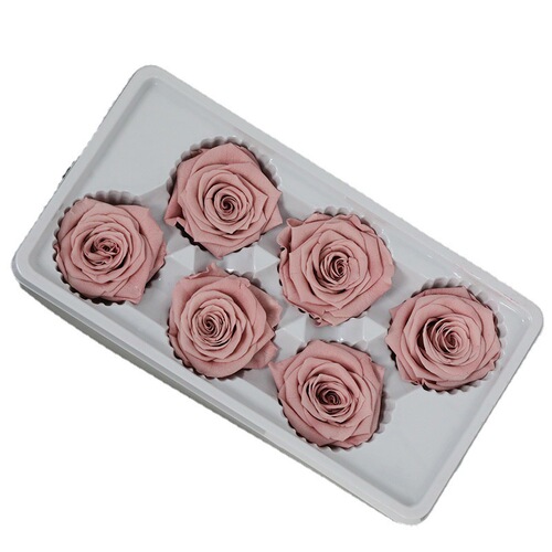 Eternal Flower DIY Cappuccino/Gradient Rose Head Freud Rose Head Bouquet Materials
