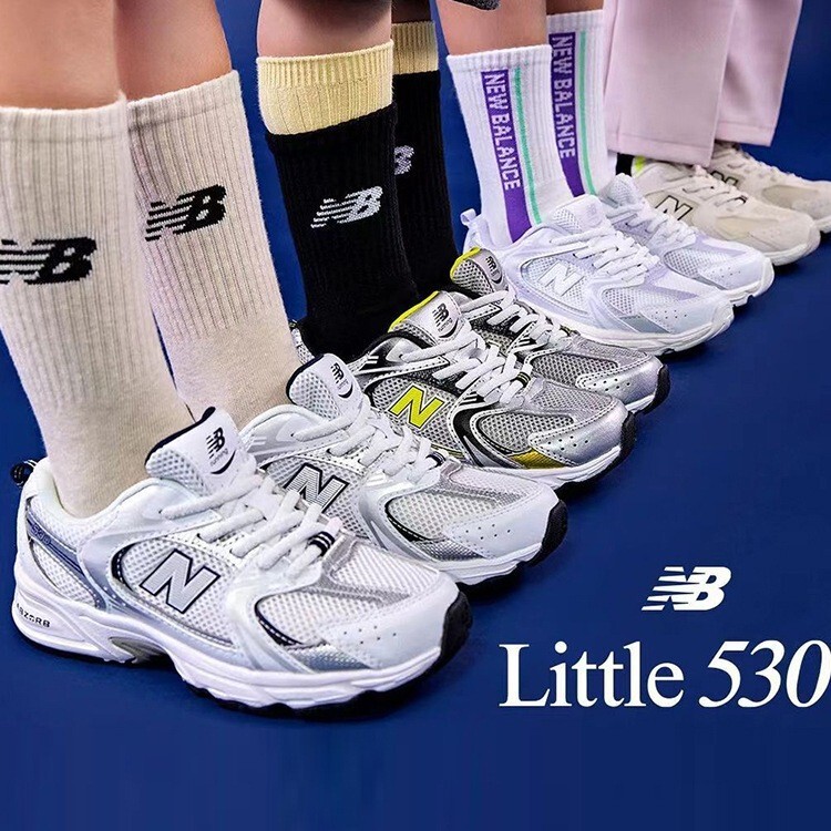 Cross-Border Factory Putian Shoes Nb Elastic Band Nielak Official Kidsren's Retro Lightweight Mesh Sports Running Shoes Export