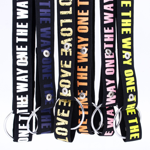 Men's CB lock auxiliary belt two-way wide letter chastity lock fixed belt elastic elastic GAY underwear hanging ring makes it look bigger