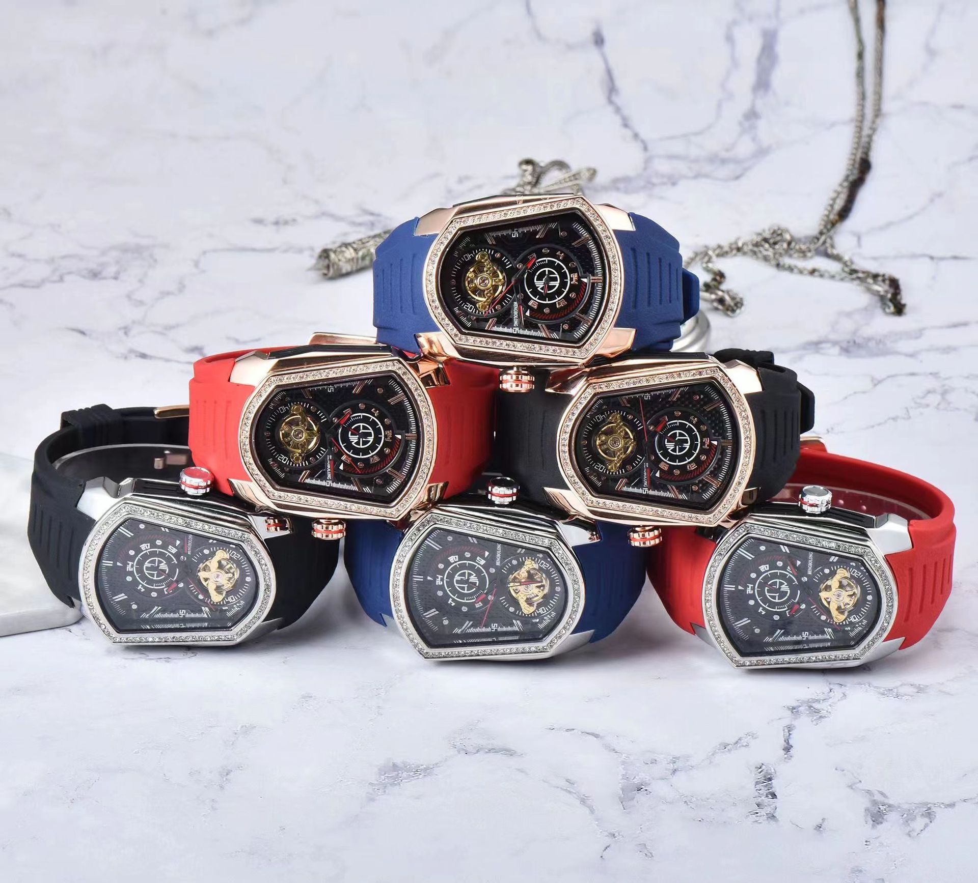 Reloj mecánico para hombre con tourbillon real estilo lujo_voghion.com