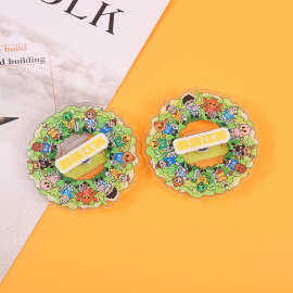 亚克力城市冰箱贴定制diy旋转地标景区博物馆文创工艺品磁吸贴