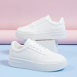Spring White Shoes Women's Soft Sole Youth Sports Casual Shoes Foreign Trade plus size Students Breathable Non-slip Wear-resistant Board Shoes