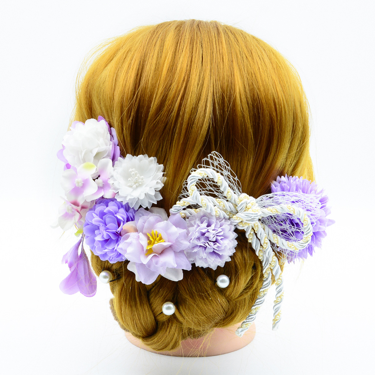 Japanese-Style Hair Accessory Set Handmade Sweet Yukata Kimono Accessories Hair Flower Japanese Cross-Border Hair Ornament Chrysanthemum Hairpin