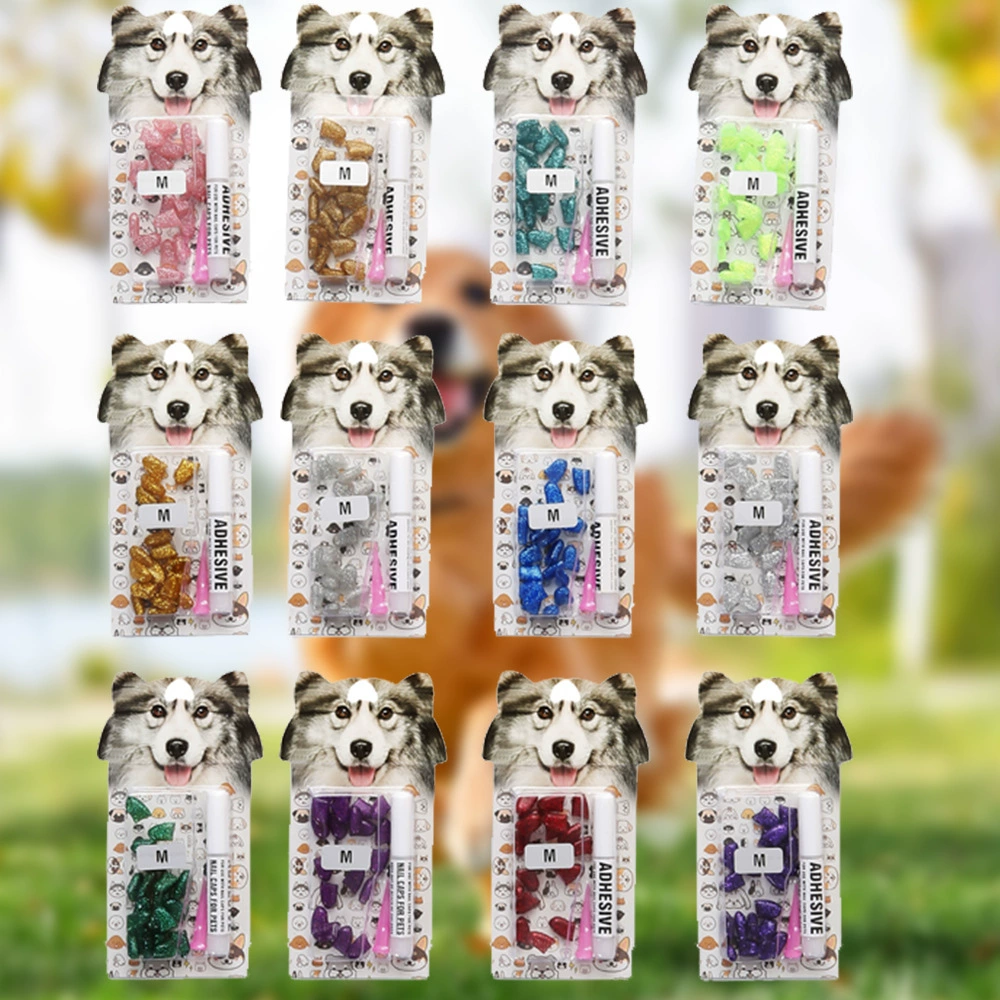 Защитные колпачки для когтей животных Amazon TK TEMU, для кошек и собак, 20 шт.