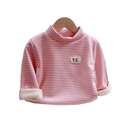 Children's winter middle-child base clothing for boys and girls, warm base innerwear with extra padding, children's top clothing
