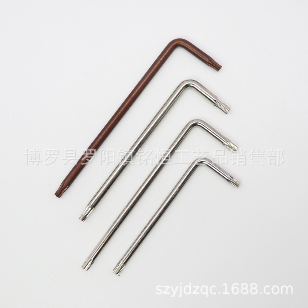 L型T15梅花扳手 T15带孔梅花扳手 T15梅花扳手  防盗梅花扳手T15