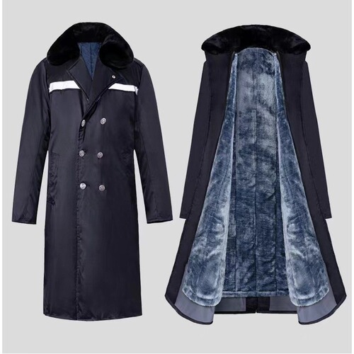 Military cotton coat men's winter thickening long security work clothes cotton clothes cold storage anti-cold clothes northeast big cotton jacket 