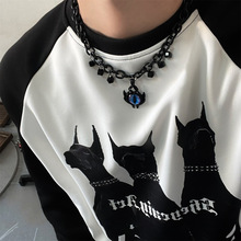 恶魔之眼项链暗黑系个性小众千禧辣妹哥特风夸张男女吊坠配饰品