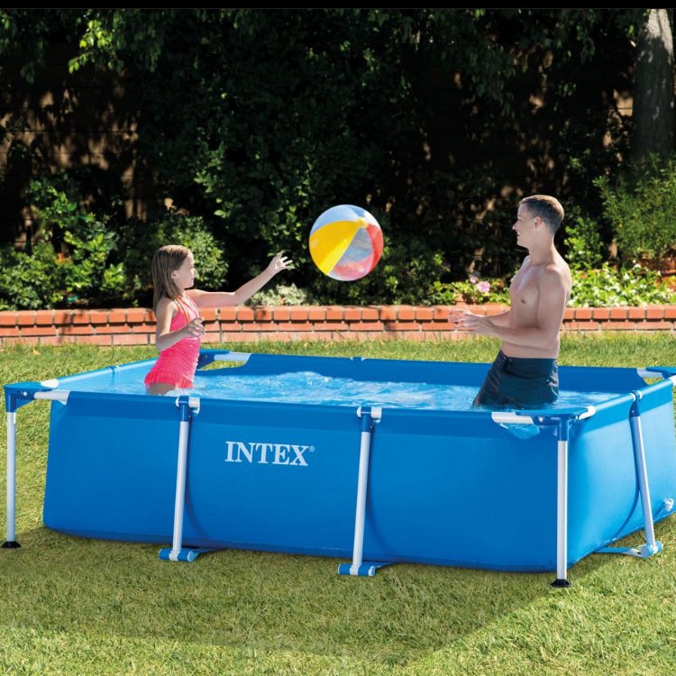 INTEX swimming pool children square bracket swimming pool family large courtyard round inflatable pool wholesale cross border
