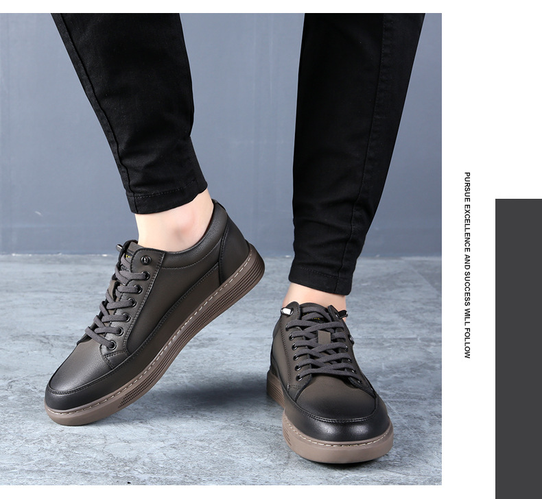 Casual Formal Men's Leather Shoes Breathable Versatile Style_voghion.com