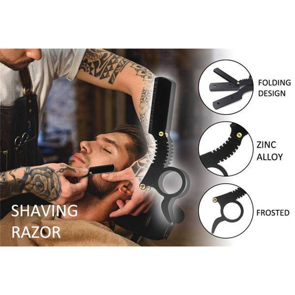 Black ABS+Stainless Steel Beauty Bearded Shaver -Comb Travel…