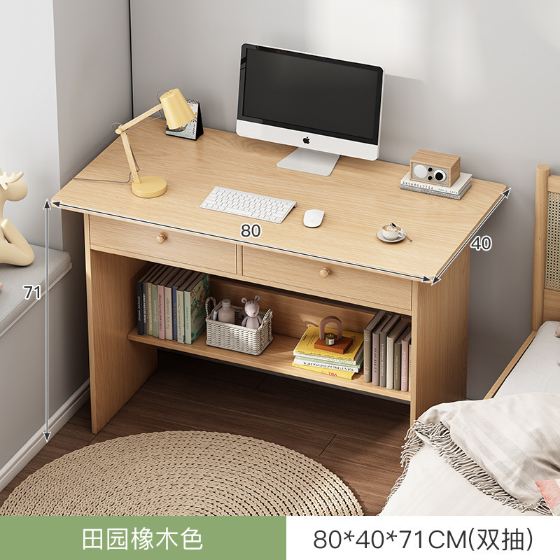 Escritorio para computadora Escritorio para hogar Escritorio simple Librería Escritorio integrado Dormitorio Apartamento pequeño Escritorio de aprendizaje de escritura para estudiantes