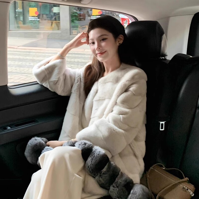 High-End Luxury Mink Eco-Friendly Fur Coat for Women 2026 Autumn and Winter Fashion Young Style Exquisite and Elegant Mink Fur Coat