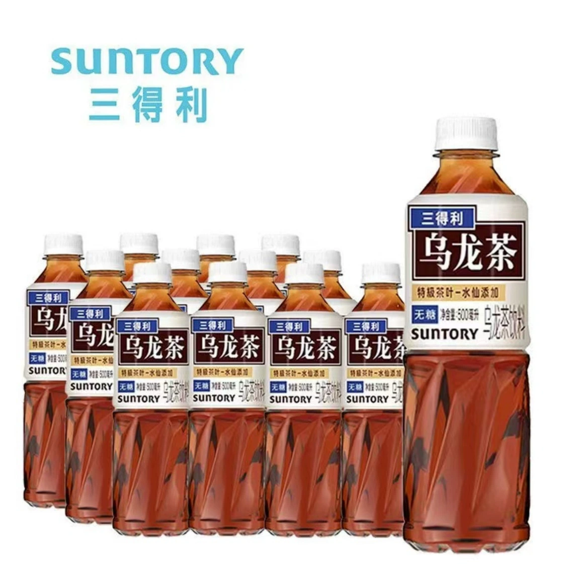 SUN/TORY SANDO несладкий чай улун 0 жир 0 сахар большая бутылка 900ml * 12 бутылок полный ящик сетки черного чая