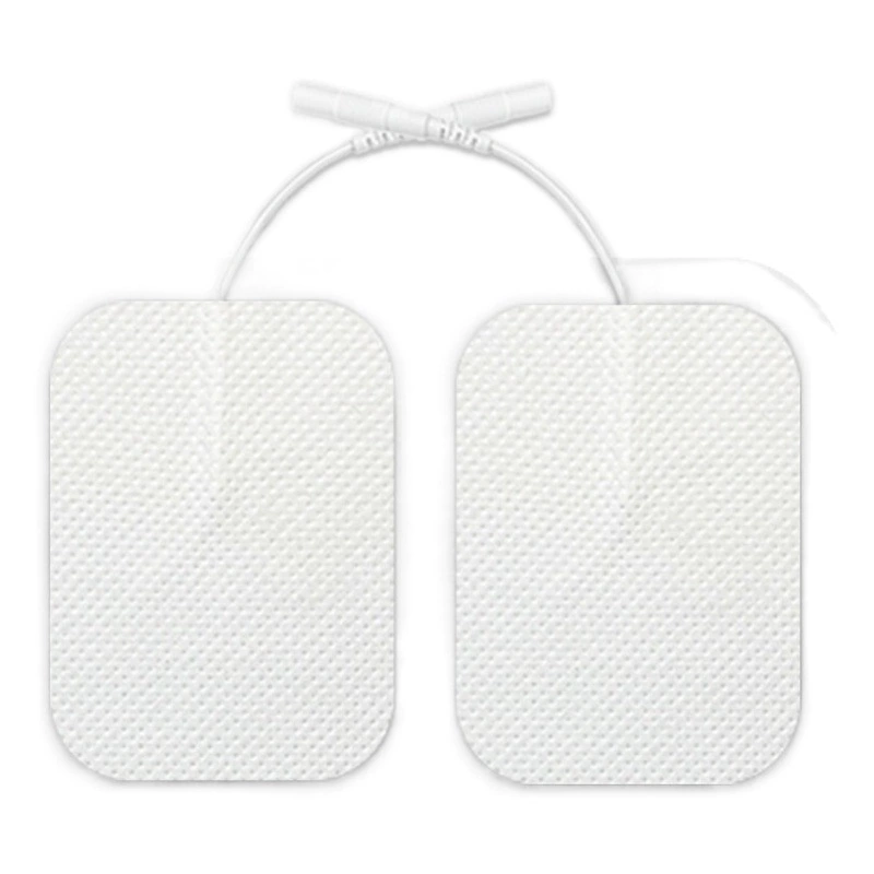 Физиотерапевтический массажный пластырь 4*6 см, электродный пластырь с штифтом, самоклеящийся пластырь для мышц груди, нетканый пластырь, медицинский