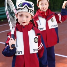 小学生2025新款校服冲锋衣秋冬套装校园防风保暖三件套幼儿园班服