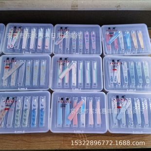 Louwei nail clippers large nail clippers flat oblique nail clippers transparent box nail products wholesale supermarket supply