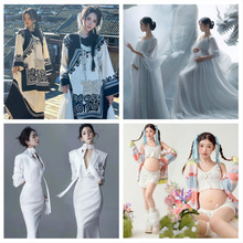 孕妇拍照服装影楼唯美孕妈咪大肚照写真礼服摄影艺术照孕妇照服装