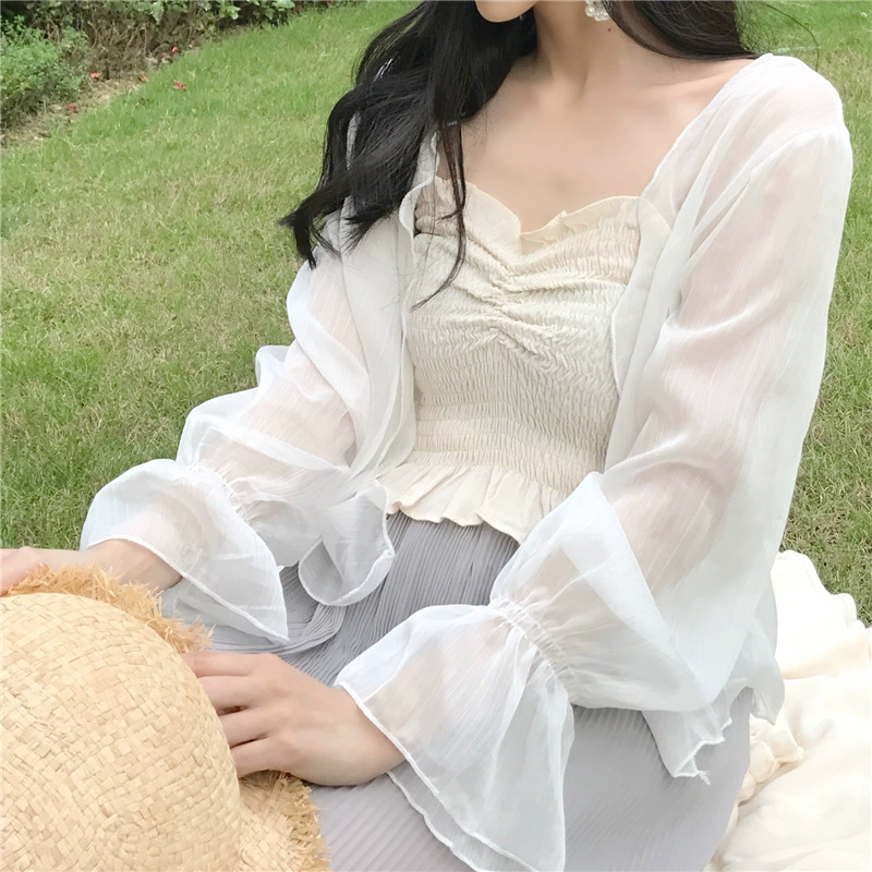 Осенняя тонкая slip dress, мантия, кардиган, плюс размер, мешковатый крой