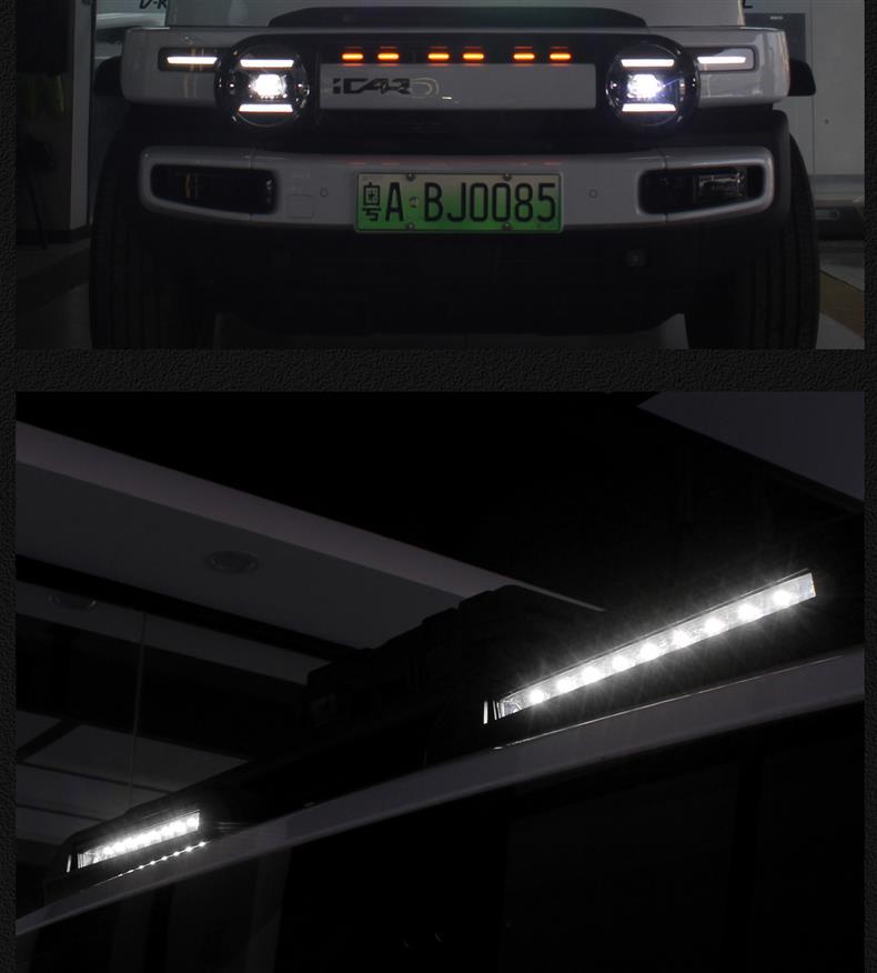 Suitable for Icar V23 Roof Spotlights, Special Auxiliary Led Lighting, Off-Road Modification, High-Intensity Exterior Accessories