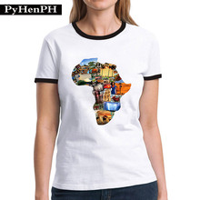 Africa Map Tshirt 羳u޵؈DOӡTŮAI