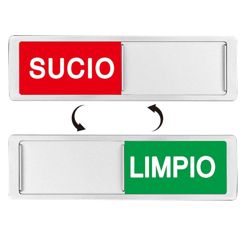 Pegatinas para lavavajillas, imanes para lavavajillas, letreros de estado para salas de conferencias en varios idiomas, marcadores magnéticos