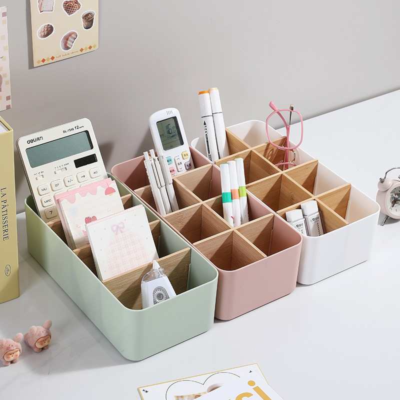 Desktop cosmetics storage box home living room thickened plastic…