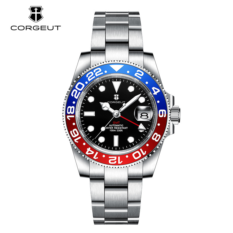 Coke Ring Nh34 Movement Fully Automatic Mechanical Watch Men's Luminous Multi-Function Watch Men's Watch Wholesale Manufacturer