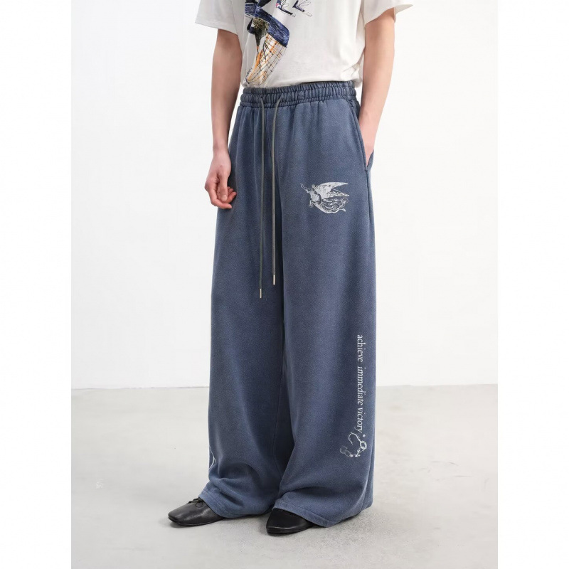 Wholesale boys' and girls' long pants, spring, autumn and winter fleece-lined sports pants, casual pants factory.