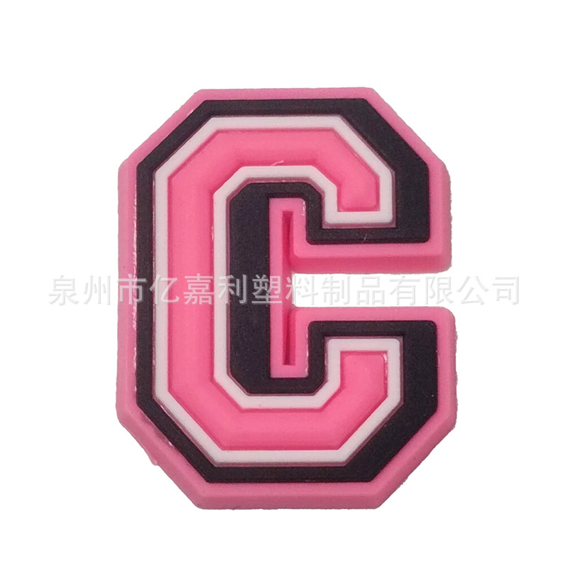 Rosa carta serie agujero zapatos Accesorios agujero zapatos DIY zapatos desmontables flor zapato hebilla al por mayor