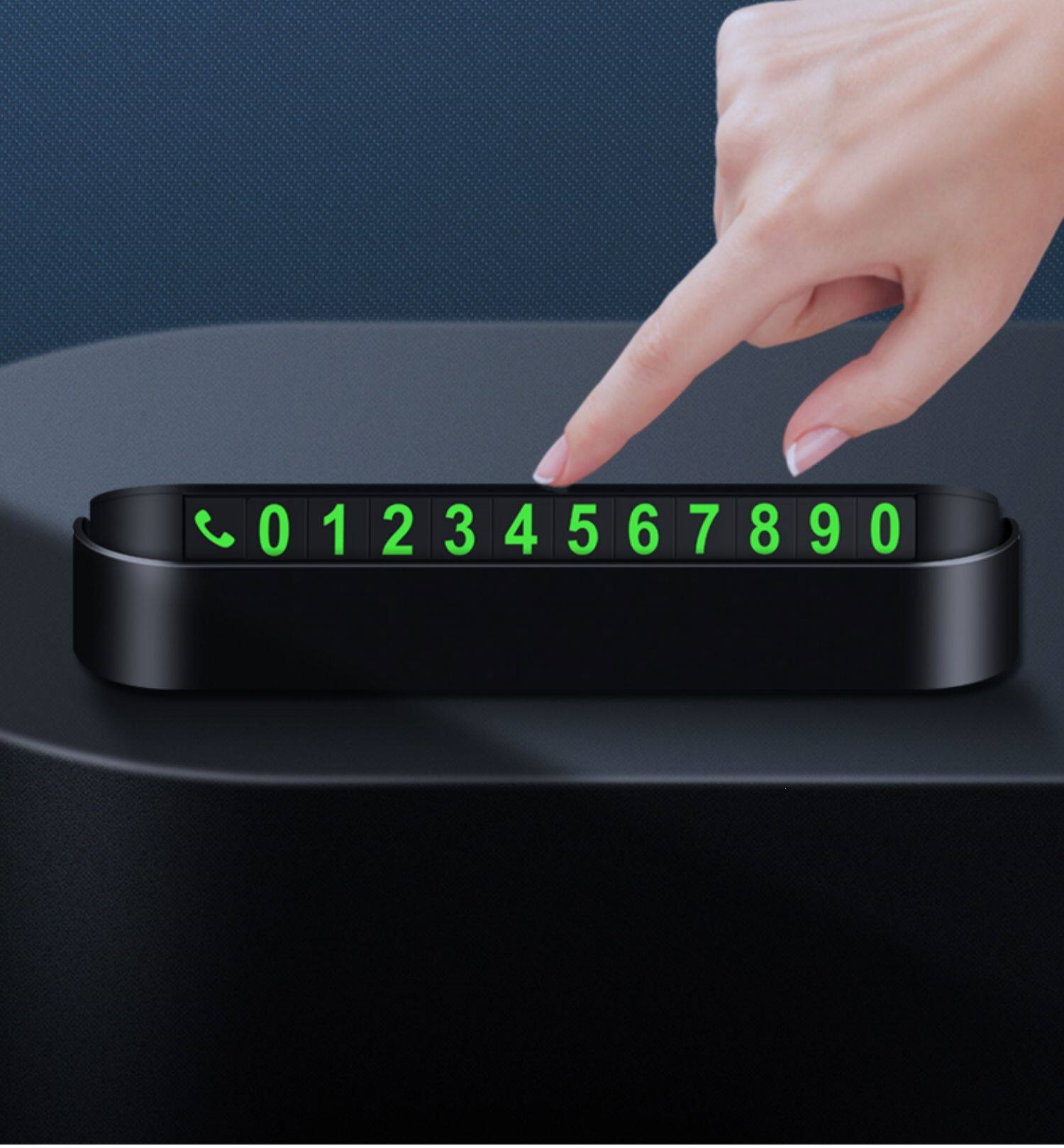 Suitable for new car magnetic phone number plates, temporary parking number plates, car relocation phone number plates, and car interior decorations