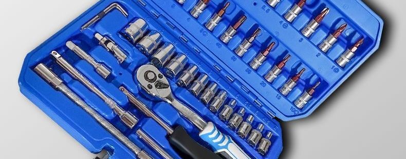 1/4 socket wrench set 46/53 pieces auto repair tools 72-tooth ratchet household repair kit in stock wholesale