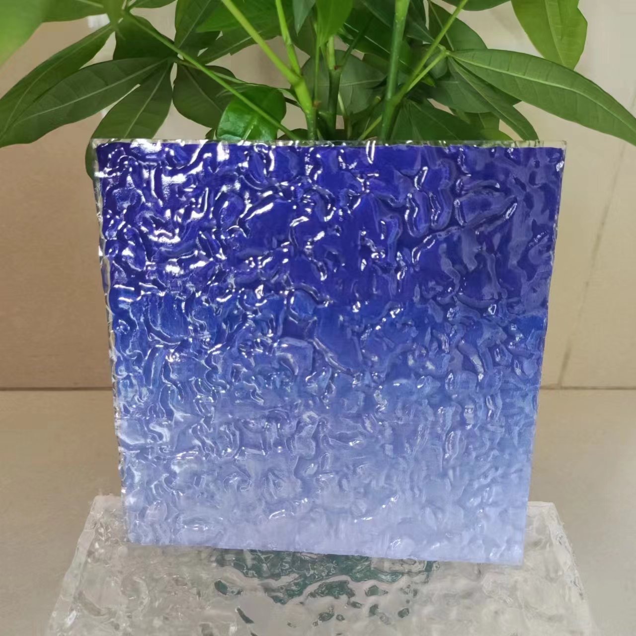 渐变亚克力板彩色条纹石头纹UV打印导光板装饰加工磨砂长虹条