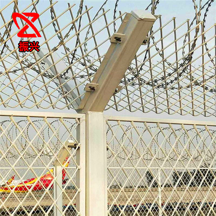 监狱刺网防攀爬刀刺监狱护栏网 边防Y型柱防护网 军事隔离围栏网