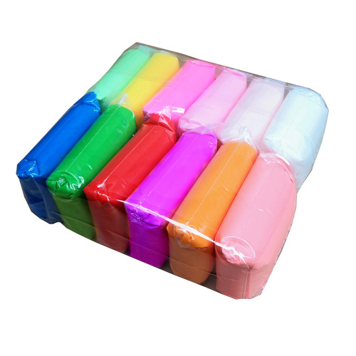Ultra-light clay 12 colors 50g plasticine colored mud crystal slime snowflake mud clay children's interactive toys
