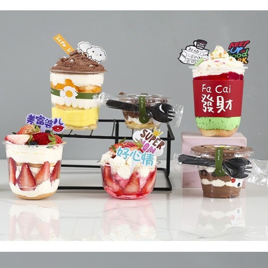 360ml Internet celebrity Bobo cup disposable Bobo cup cake dessert…