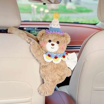 Car Supplies, Car Tissue Box, Car tissue box/set - blue-ice-cream-princess-style-anne-bear-tissue-box