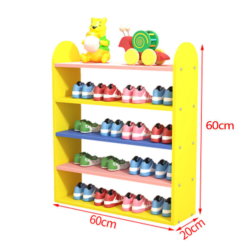 靴ラック多層一体型子供靴ラックベビー小さなかわいいカラフルな靴キャビネットシンプルな幼稚園収納ラックホット|undefined