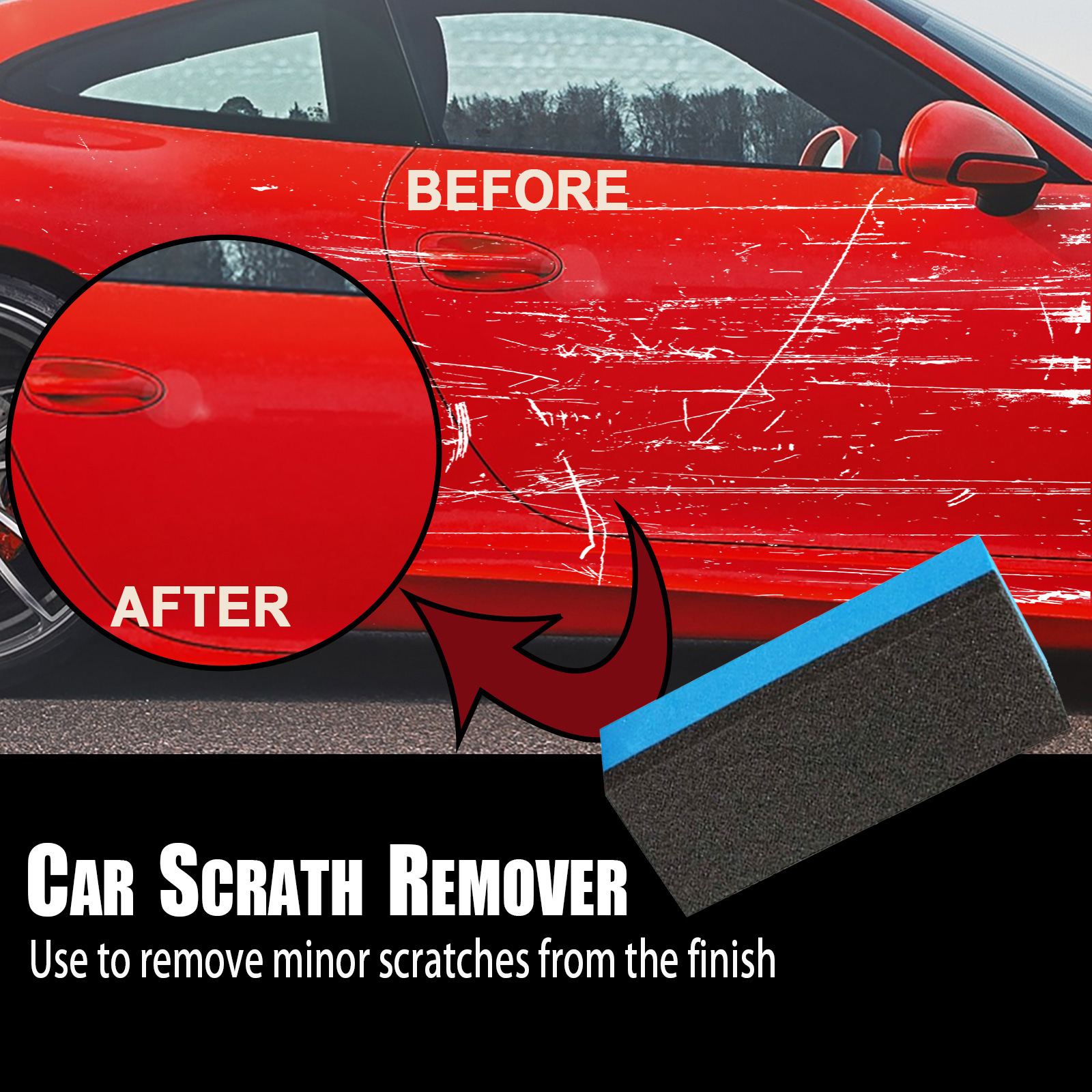 Rayhong Car Scratch Remover, Scratch Abrasive Polish, Surface Refinish, Touch-up Paint, Scratch Wax, Scratch Remover