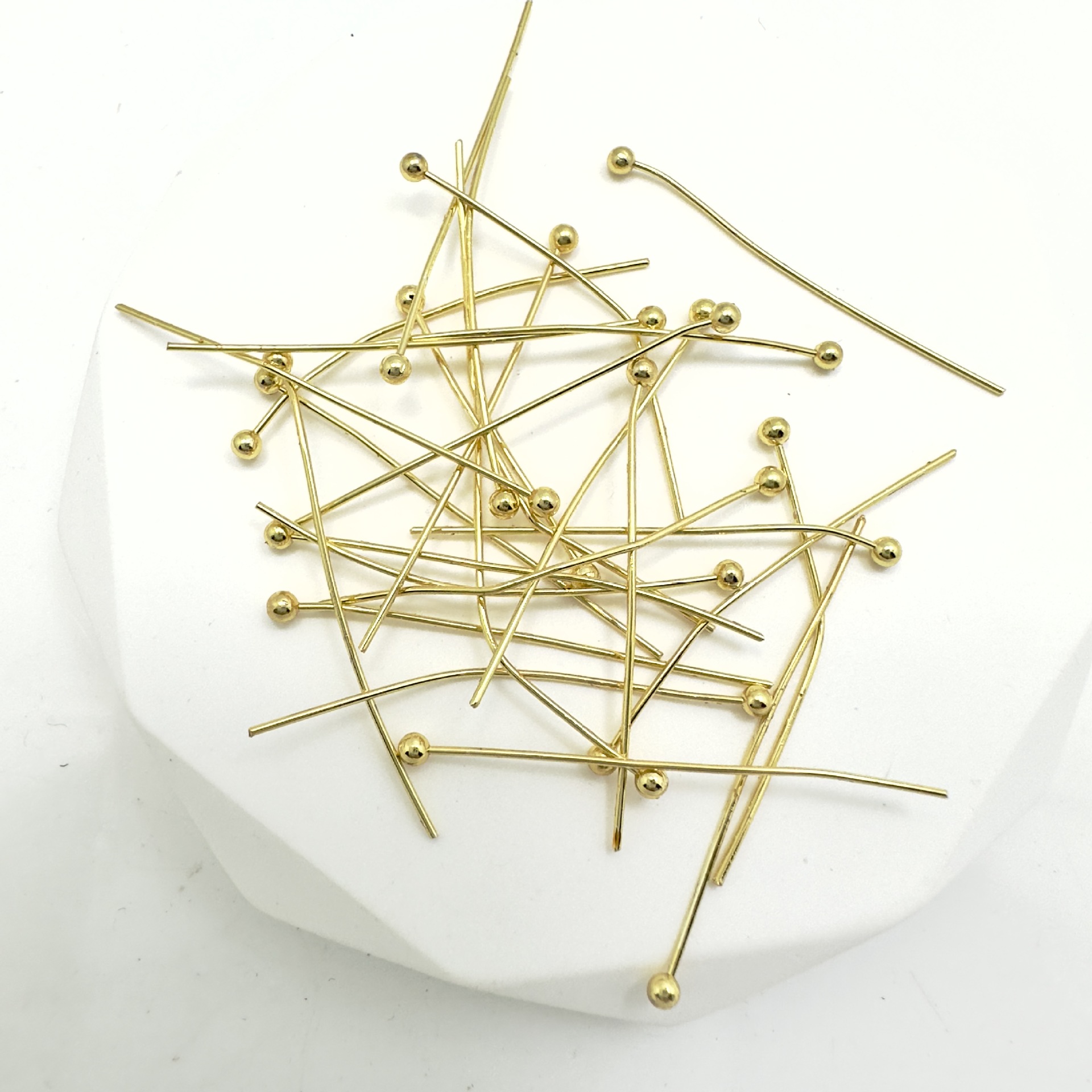 DIY Jewelry Accessories Classification 1000 Pieces Per Pack Quantity 1000 Pieces Per Pack 5 * 20mm 5*30mm 5*50mm Copper Gold Plated Solid Color Polished Tylostyle