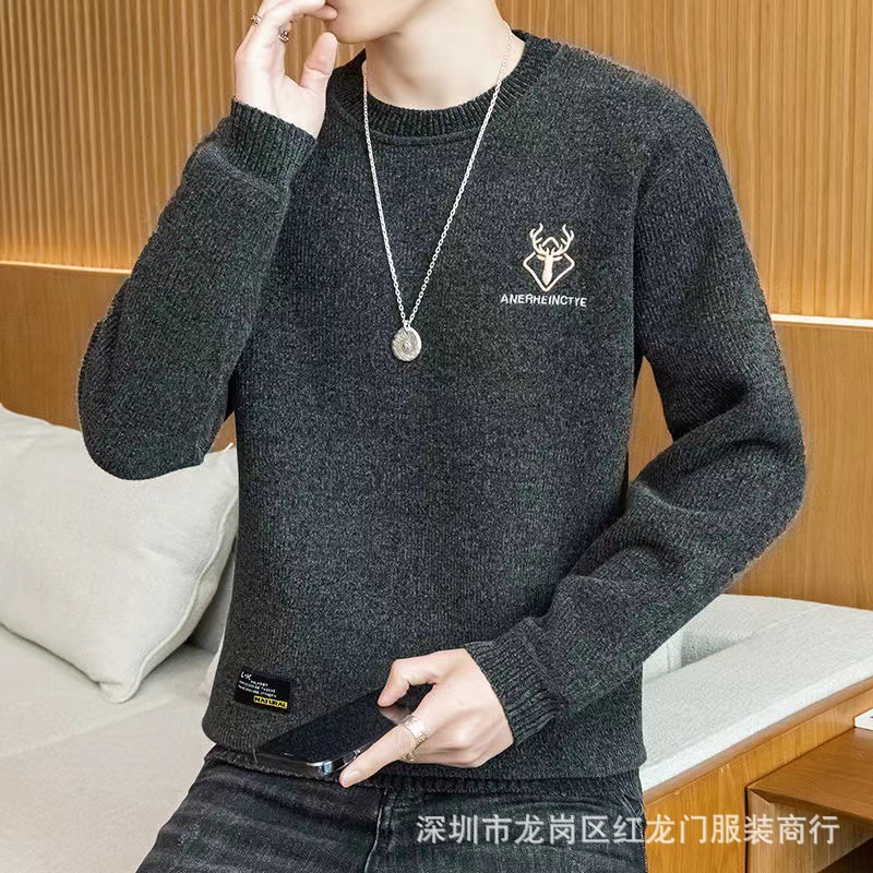 2022 Autumn and winter new stylish thick pullover sweaters for men and warm wool sweaters, wholesale from foreign trade sources at street stalls pic 20