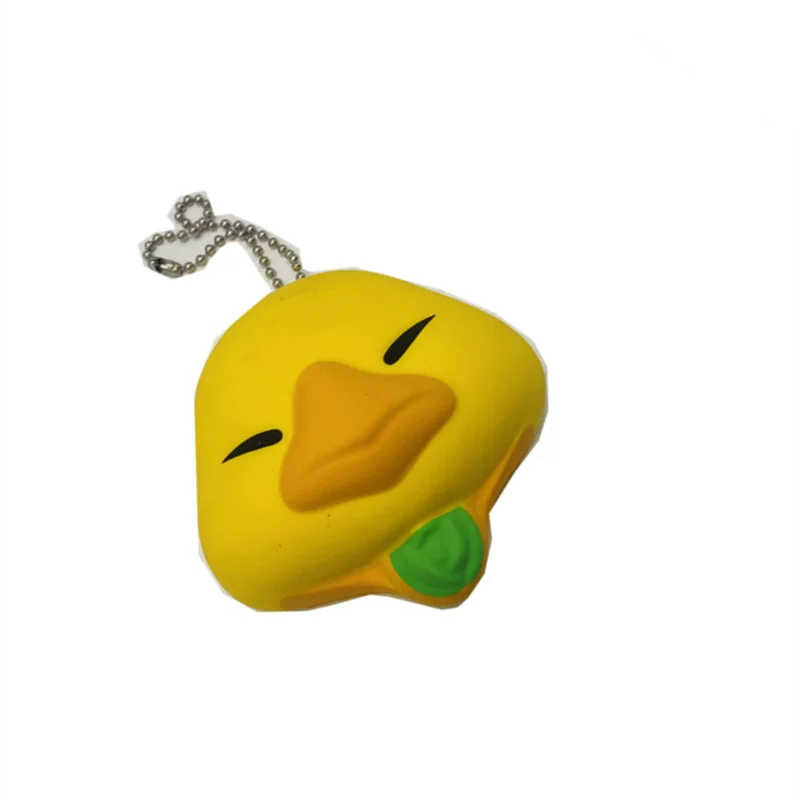 B.Duck, polyurethane realistic pendant, soft squish, toy, duck